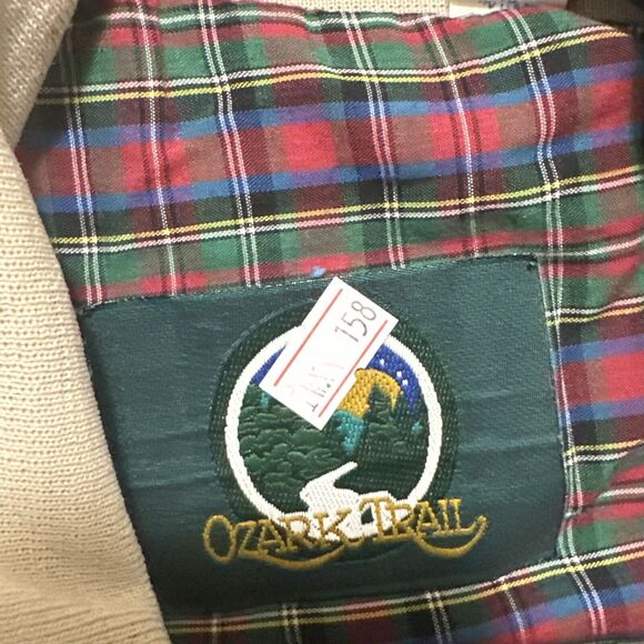 Vintage Ozark Trail Bomber Style Tan/Khaki Jacket Pockets Plaid Lined Size XXL - Picture 12 of 12